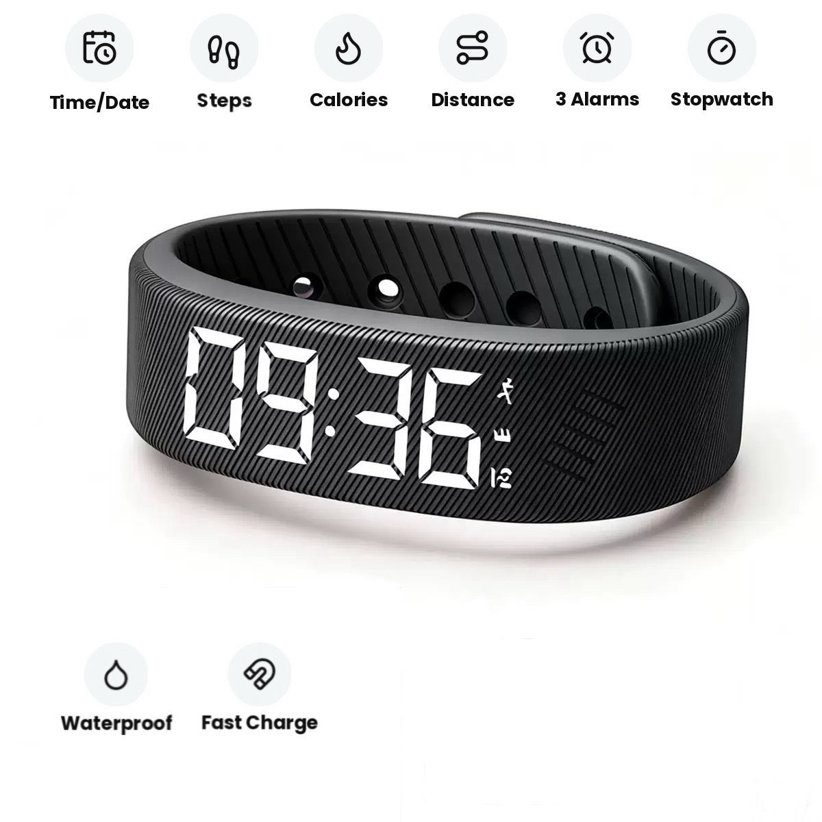 Bracelet Auby, réveil vibrant silencieux
